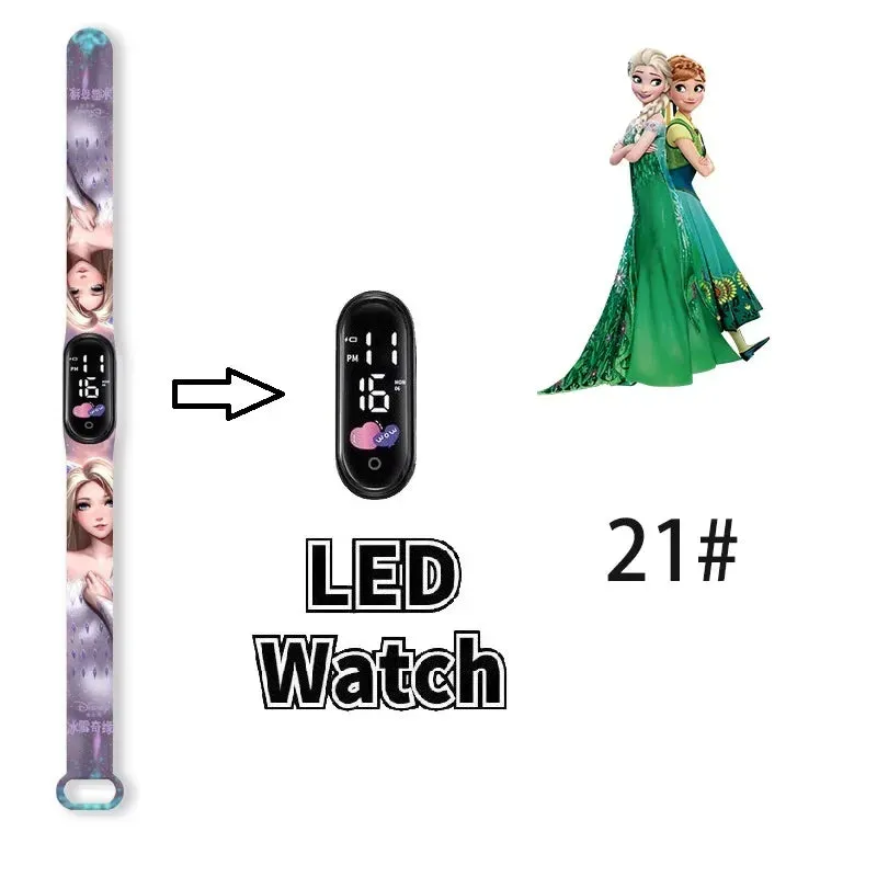 Frozen Princess Elsa Children Watches for Girls Sport Bracelet LED Women Watch Kids Electronic Digital Clock kids watch gifts