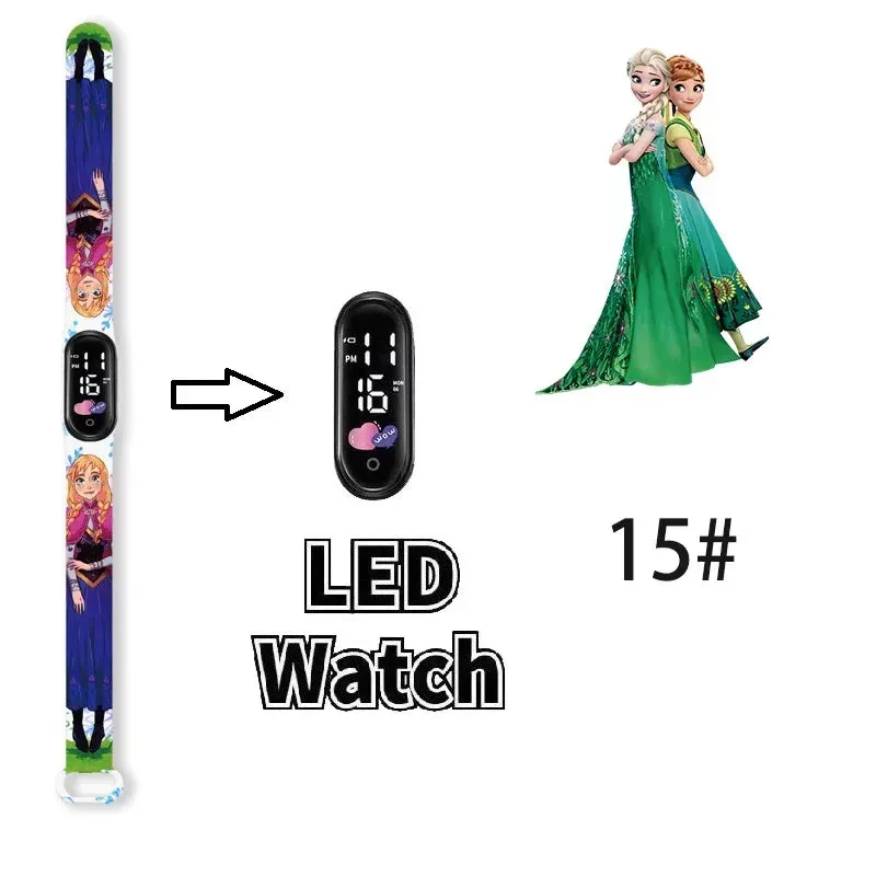 Frozen Princess Elsa Children Watches for Girls Sport Bracelet LED Women Watch Kids Electronic Digital Clock kids watch gifts