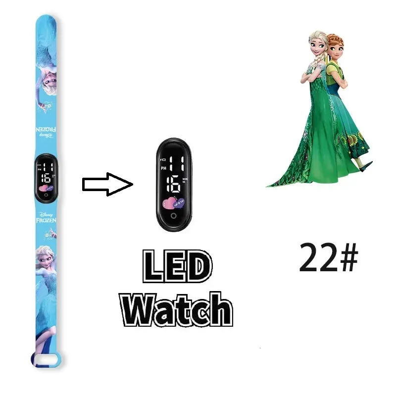 Frozen Princess Elsa Children Watches for Girls Sport Bracelet LED Women Watch Kids Electronic Digital Clock kids watch gifts