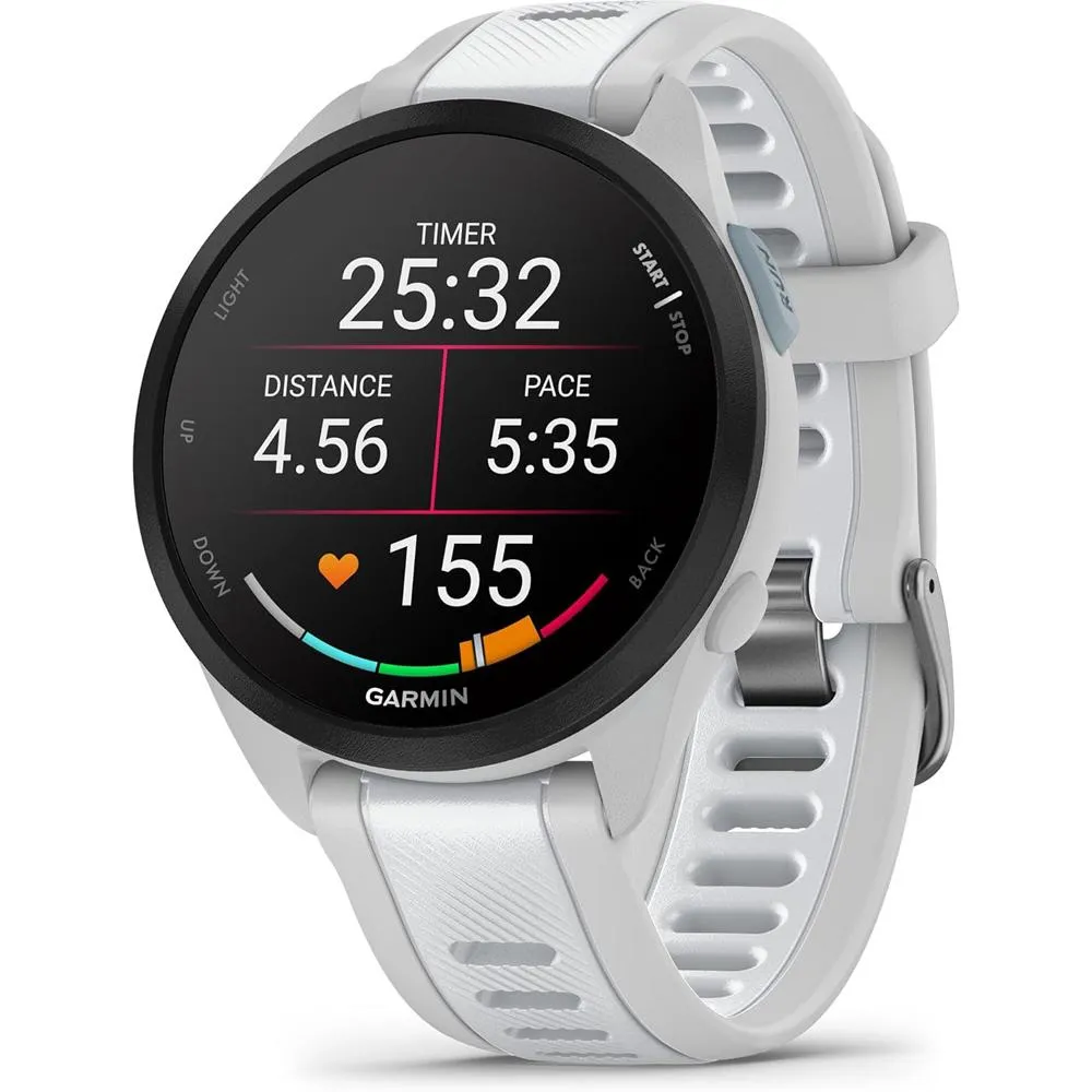 Garmin 010-02863-31 Forerunner 165 Music Smart Sport Watch w/ Warranty Bundle
