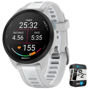 Garmin 010-02863-31 Forerunner 165 Music Smart Sport Watch w/ Warranty Bundle