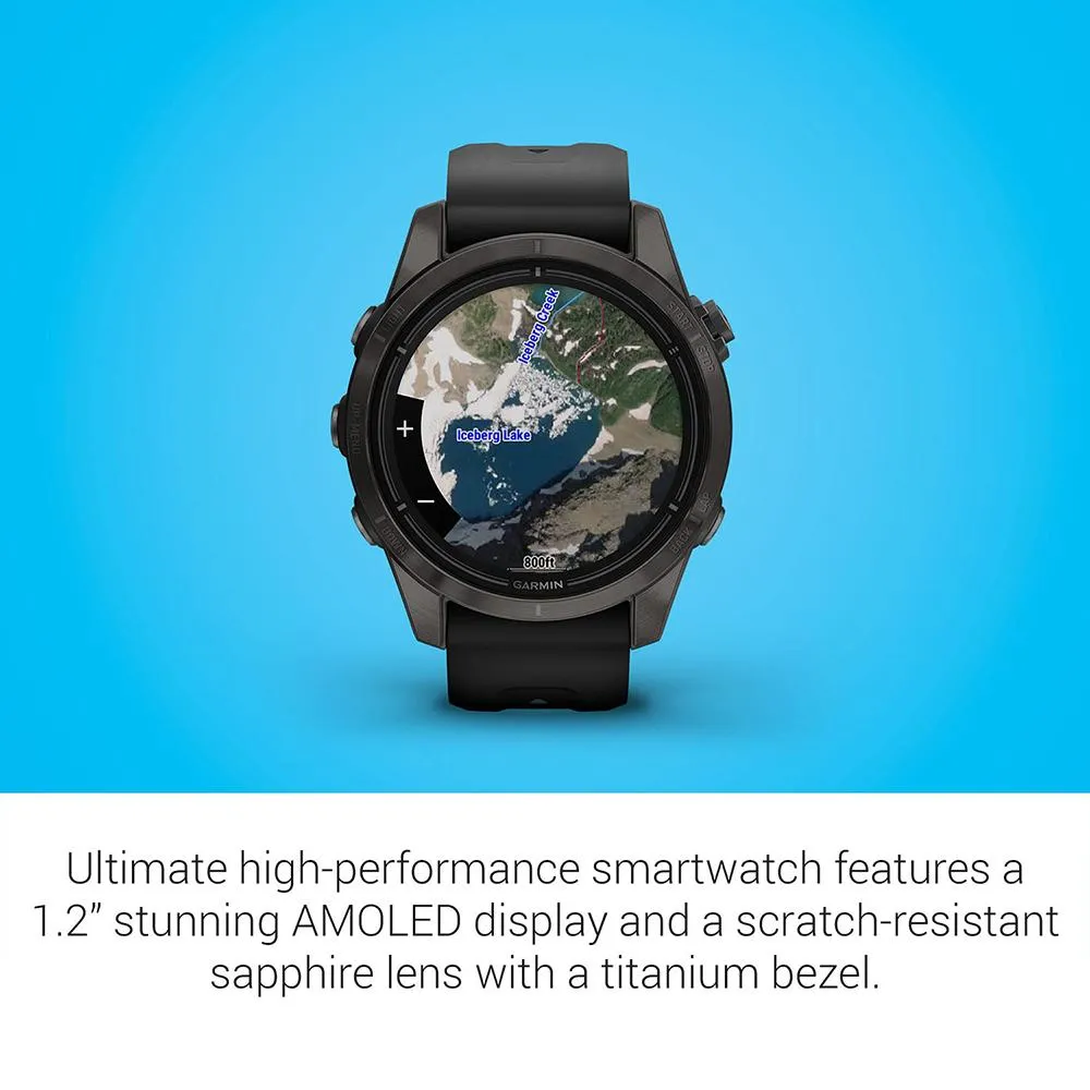 Garmin Epix Pro (Gen 2) 42mm Sapphire Carbon Gray DLC Black with 2 Year Warranty