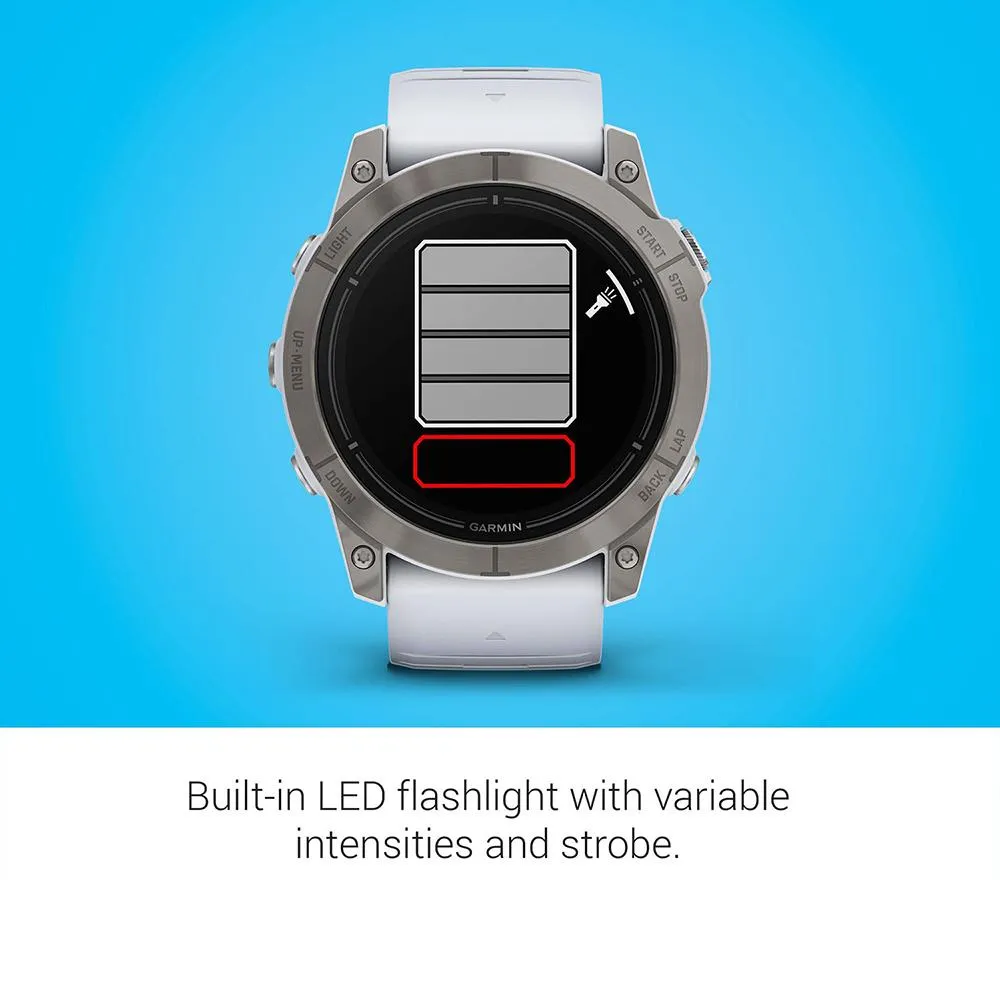 Garmin Epix Pro Gen 2 51mm Sapphire Titanium w/ Whitestone Band 2 Year Warranty