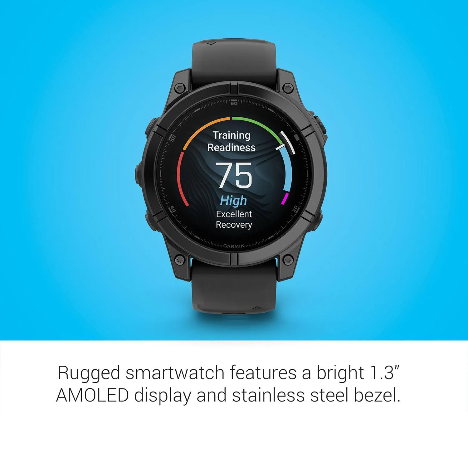 Garmin fenix E 47 mm, AMOLED,Slate Gray Steel with Black Silicone Band
