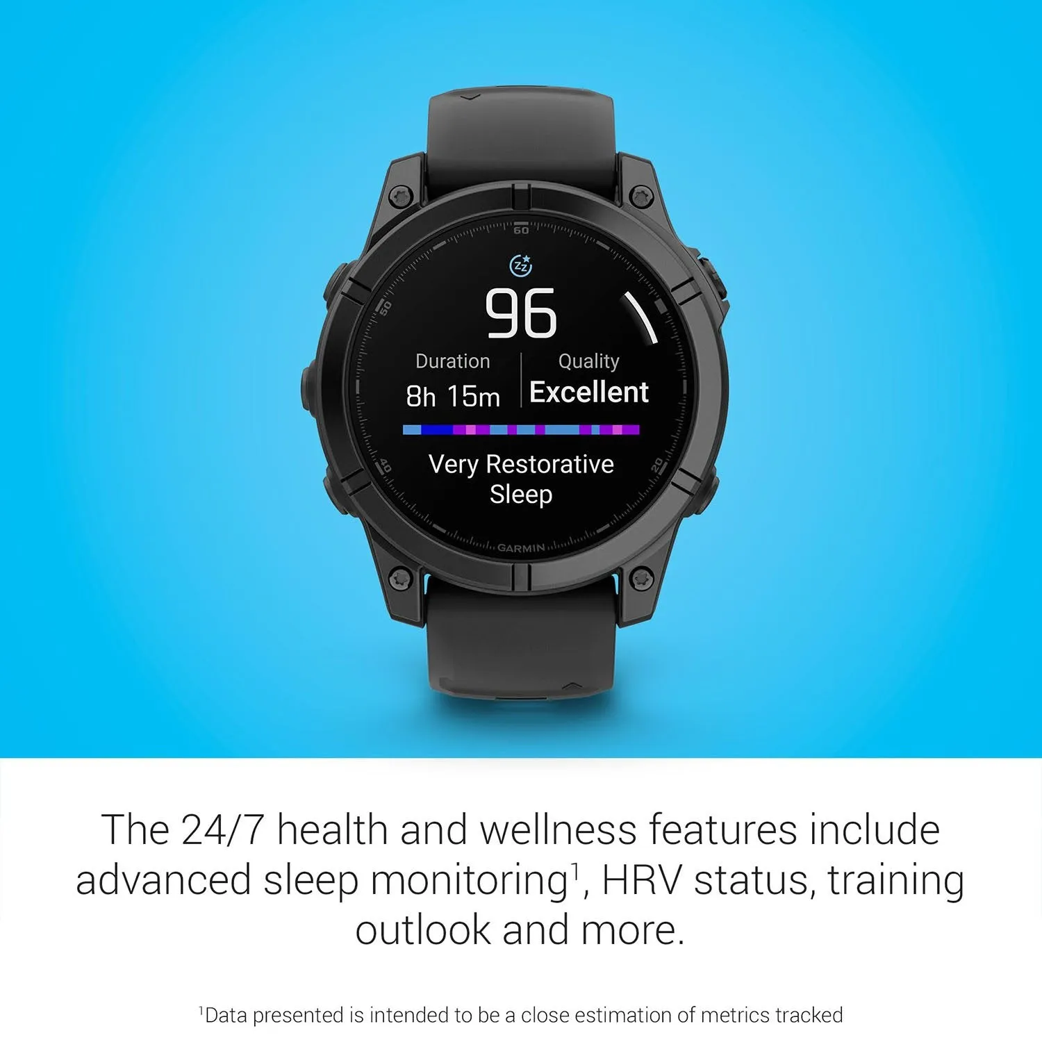 Garmin fenix E 47 mm, AMOLED,Slate Gray Steel with Black Silicone Band