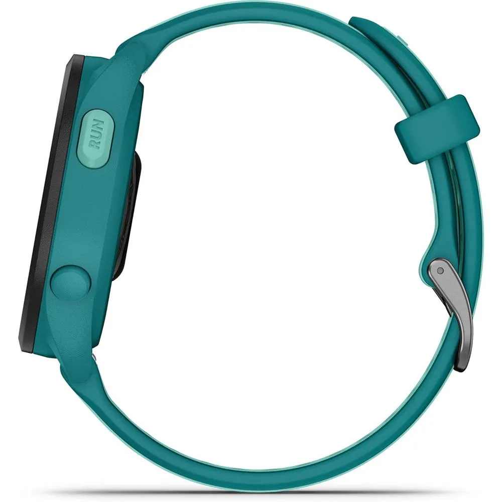 Garmin Forerunner 165 Music Smart Sport Watch, Turquoise  Aqua w/ HRM 200 (XS-S) Bundle