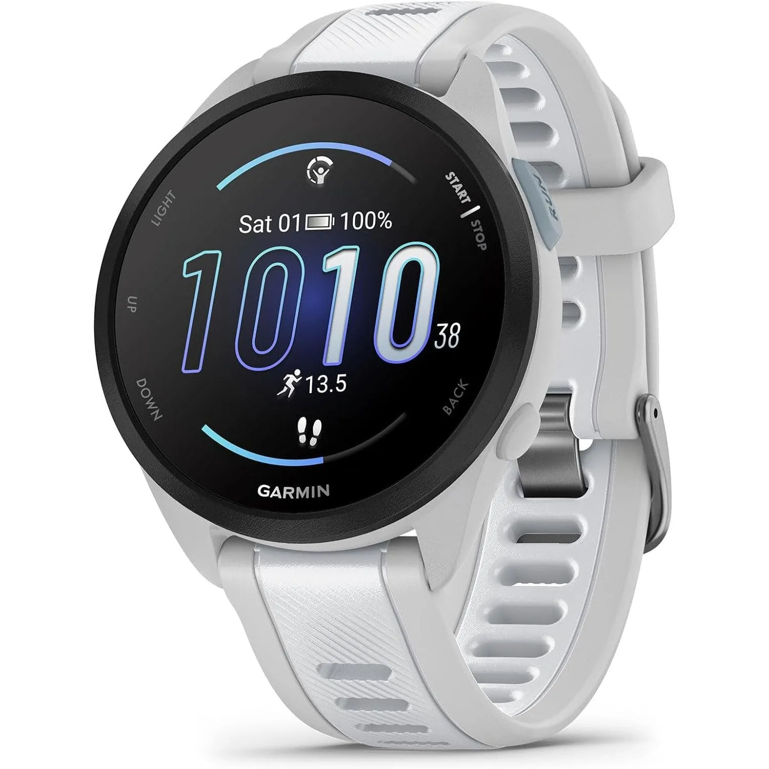 Garmin Forerunner 165 Smart Sport Watch, Mist Gray   Whitestone