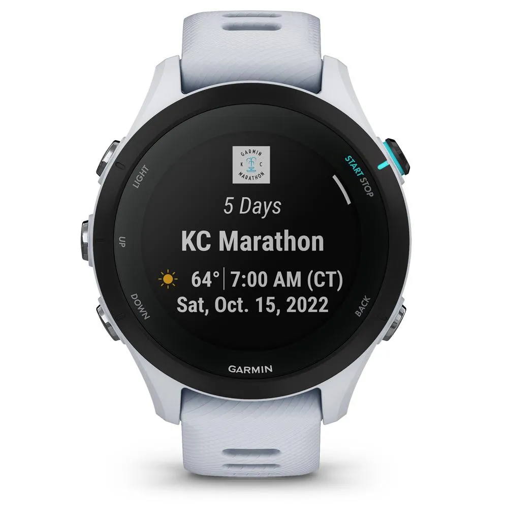Garmin Forerunner 255 Music GPS Smartwatch, Whitestone w/ Accessories Bundle