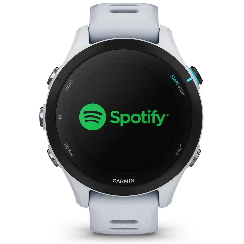 Garmin Forerunner 255 Music GPS Smartwatch, Whitestone w/ Accessories Bundle