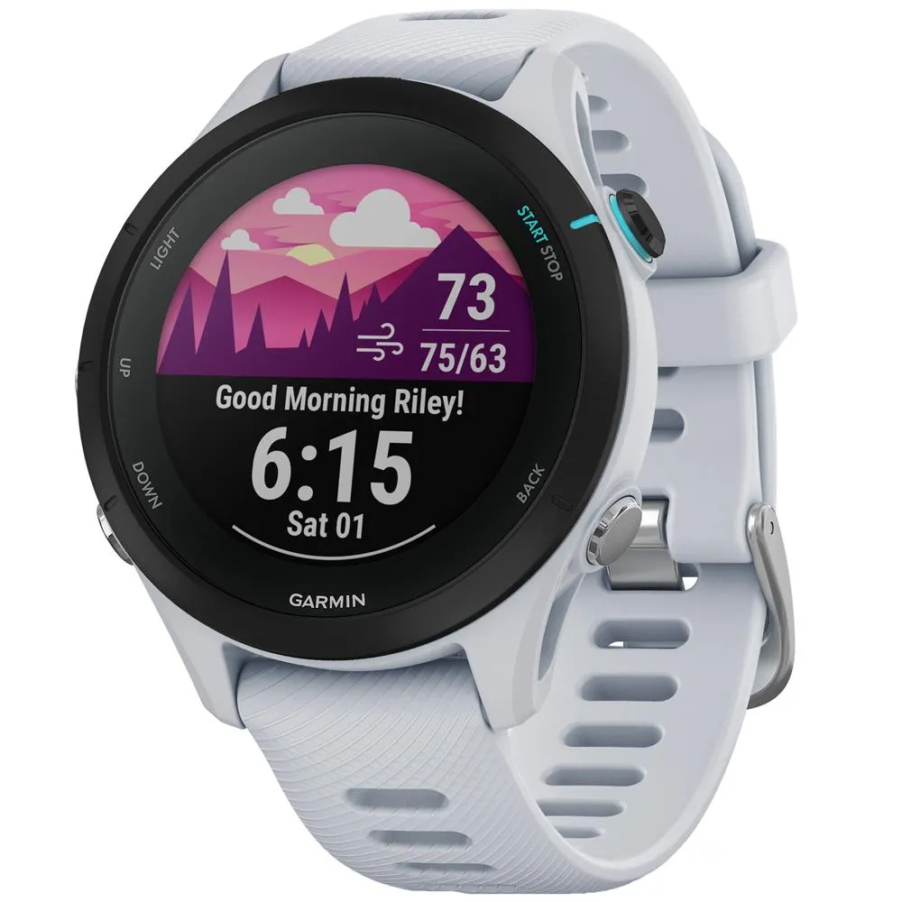 Garmin Forerunner 255 Music GPS Smartwatch, Whitestone w/ Accessories Bundle