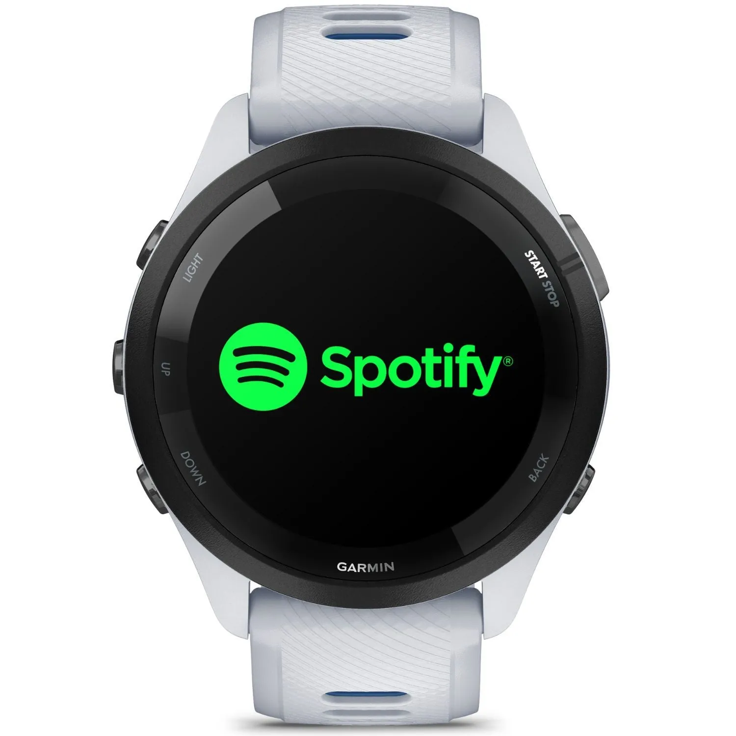 Garmin Forerunner 265 GPS Smartwatch, Whitestone/Tidal Blue