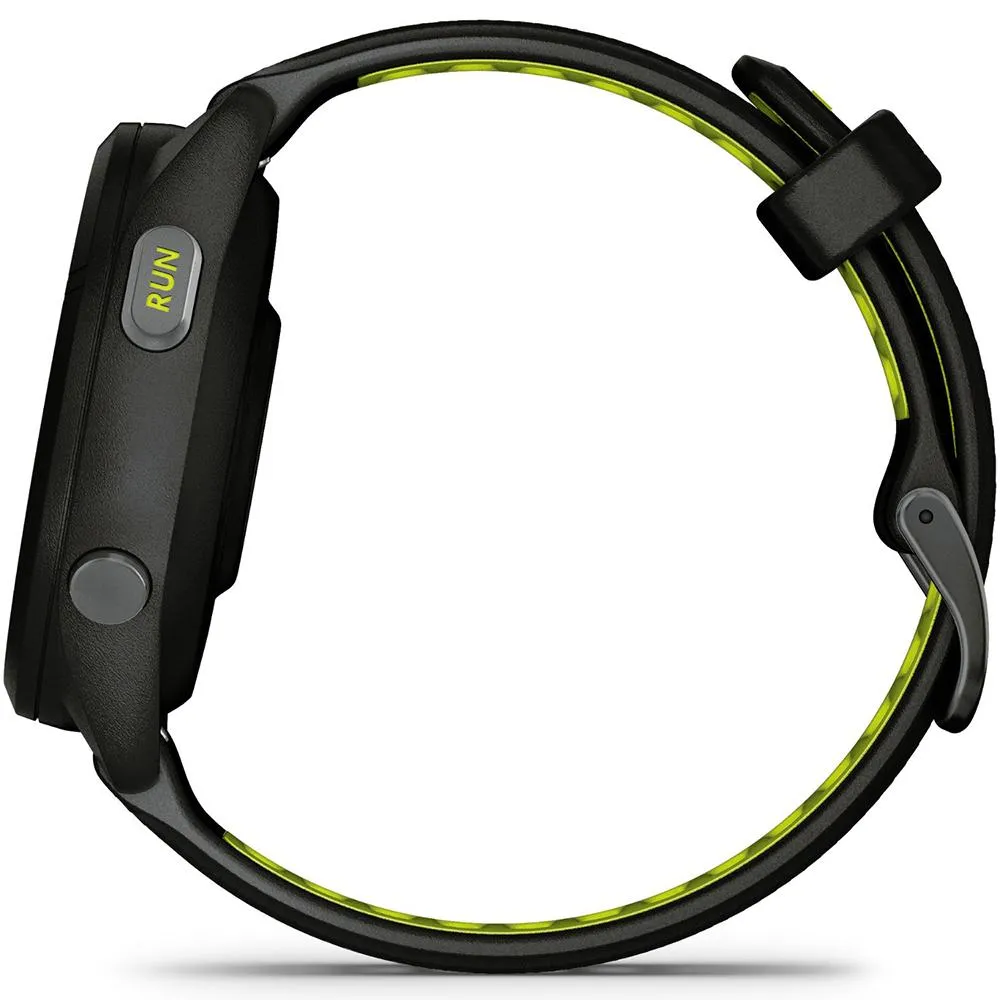 Garmin Forerunner 265S GPS Smartwatch Black/Amp Yellow with Charging Dock Bundle