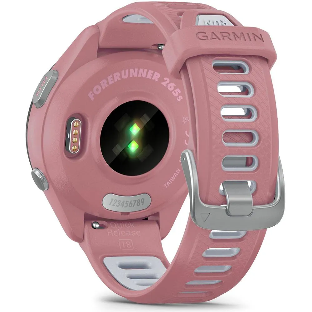 Garmin Forerunner 265S GPS Smartwatch Light Pink with Charging Dock Bundle
