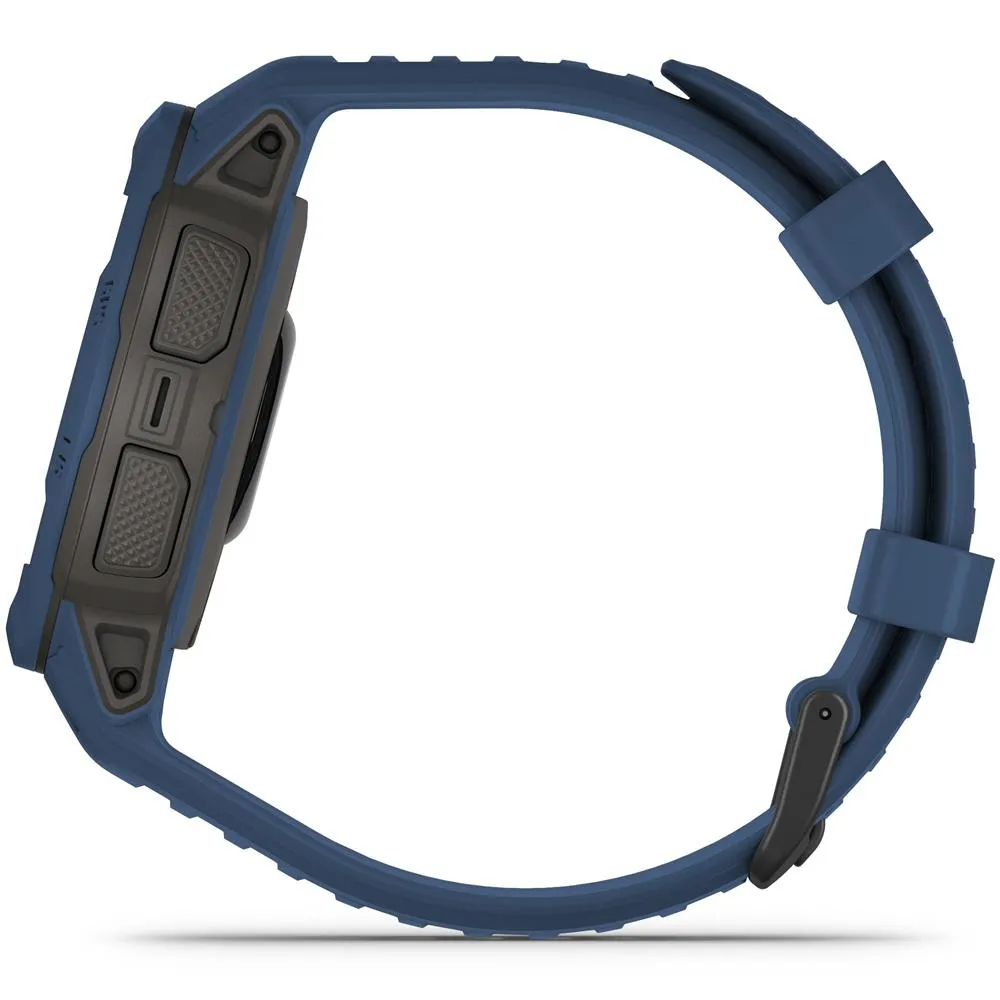 Garmin Instinct 2 Solar Smartwatch, Tidal Blue   Accessories Bundle