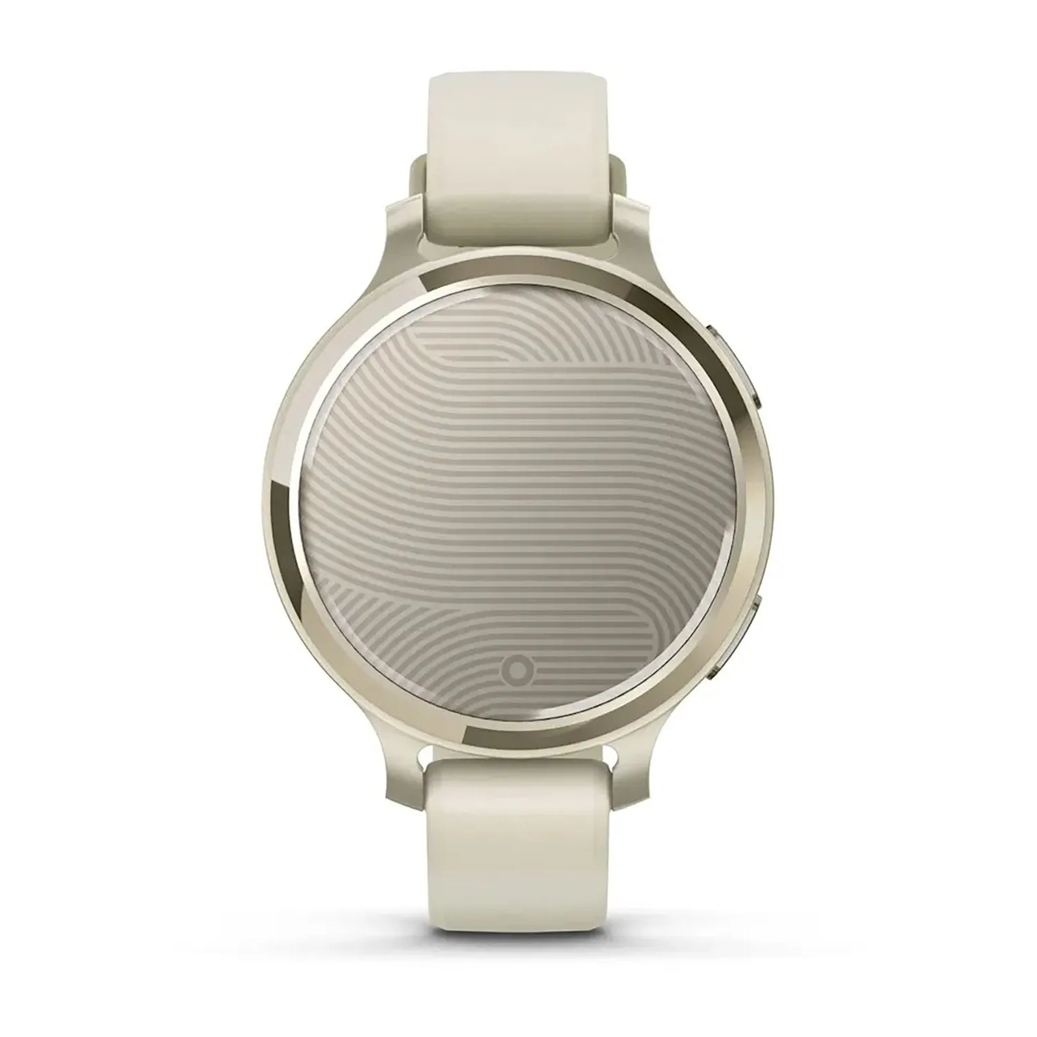Garmin Lily 2 Active Smartwatch, Lunar Gold with Bone Silicone Band