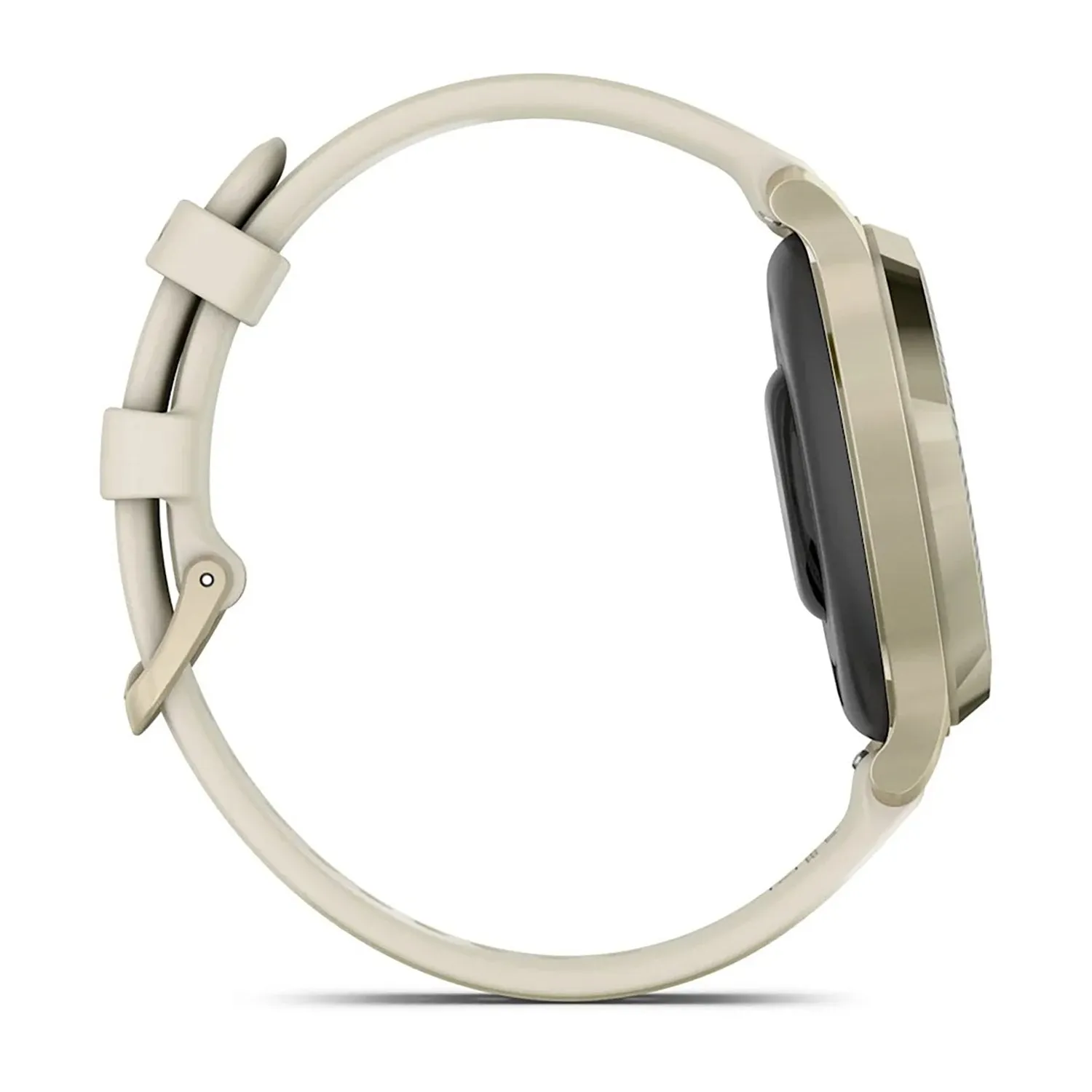 Garmin Lily 2 Active Smartwatch, Lunar Gold with Bone Silicone Band