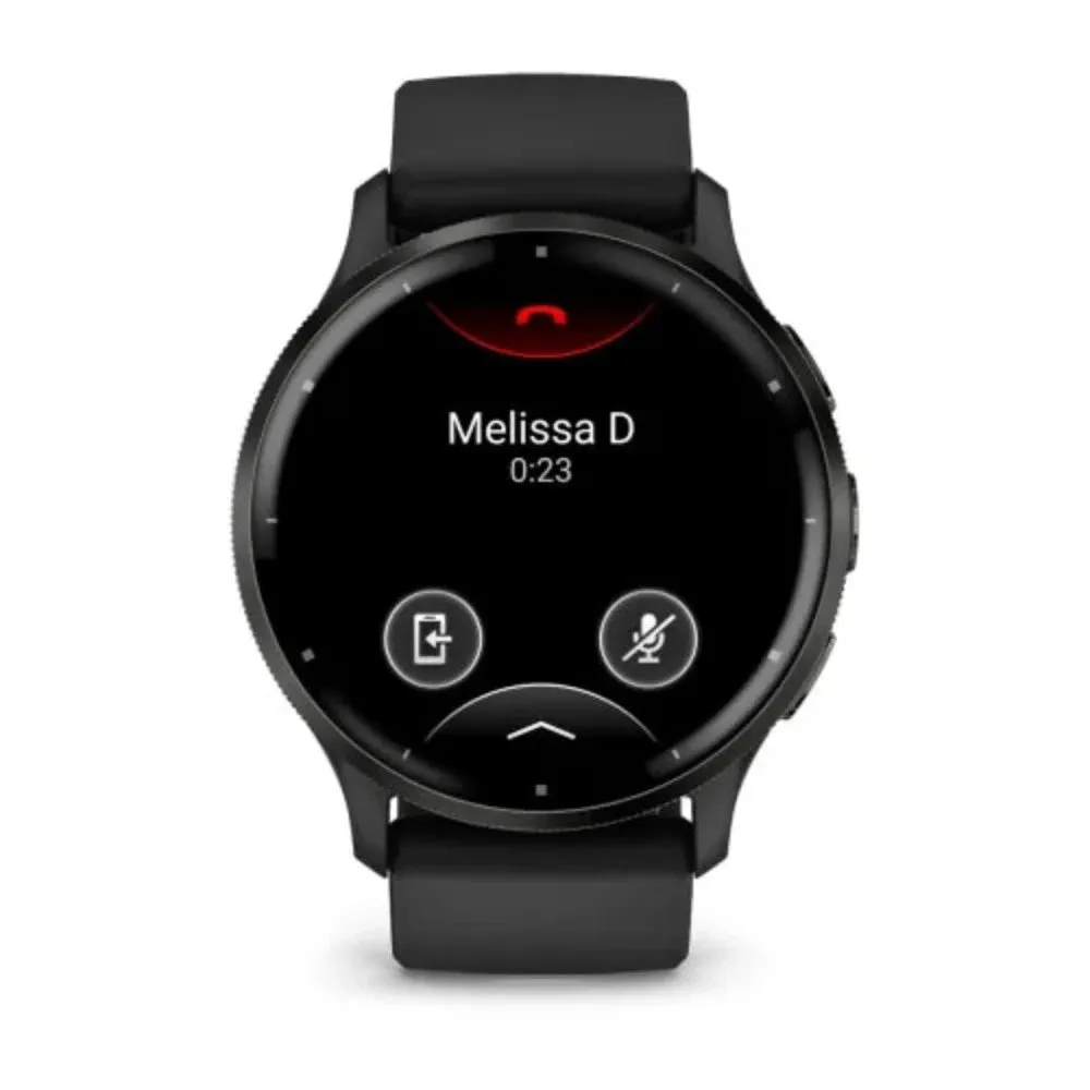 Garmin Venu 3 Health & Fitness GPS Smartwatch - Slate Stainless Steel Bezel with Black Case