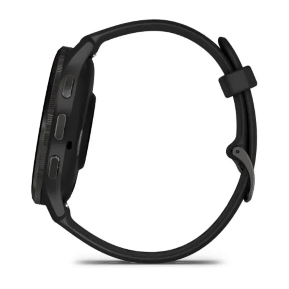 Garmin Venu 3 Health & Fitness GPS Smartwatch - Slate Stainless Steel Bezel with Black Case
