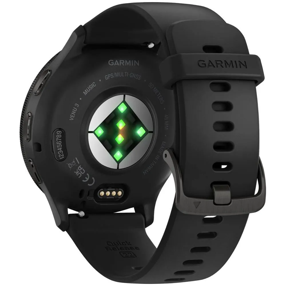 Garmin Venu 3 Health and Fitness GPS Smartwatch (45mm)   2 Year Protection Pack