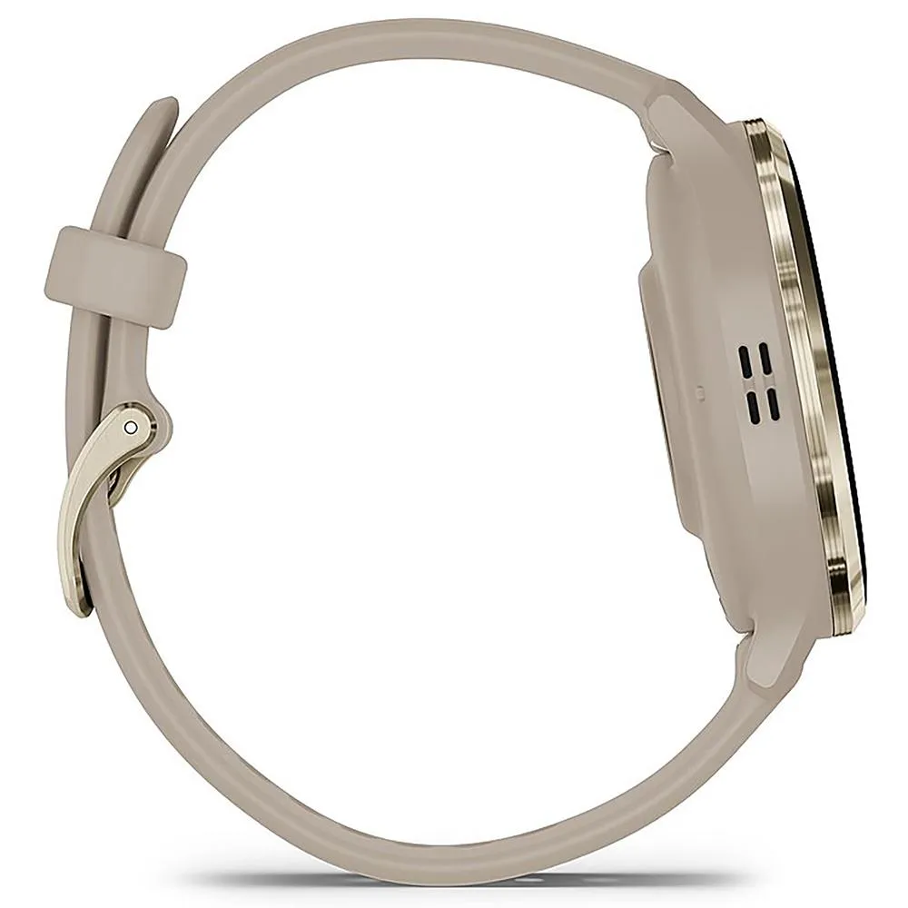 Garmin Venu 3S GPS Smartwatch Gold with Gray Case 41mm   2 Year Warranty Bundle