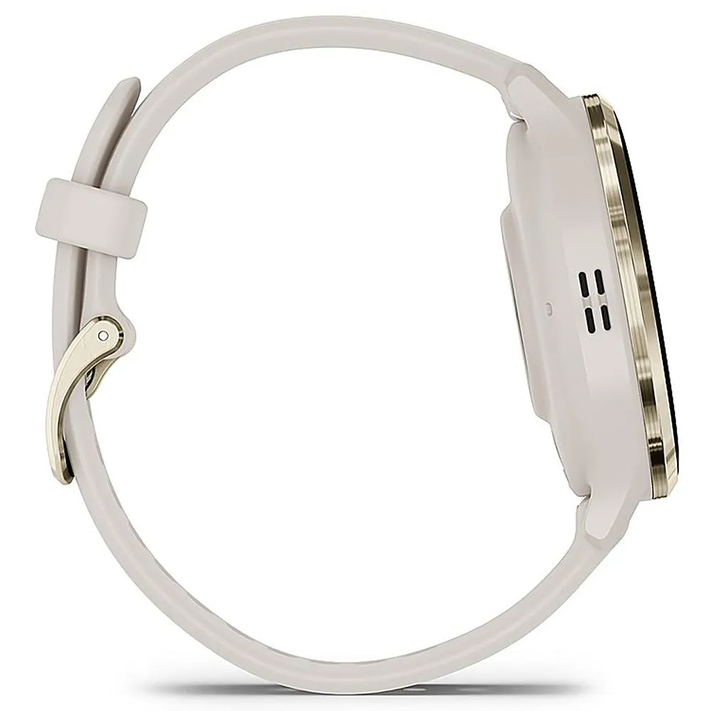 Garmin Venu 3S GPS Smartwatch Gold with Ivory Case 41mm   Charging Dock Bundle