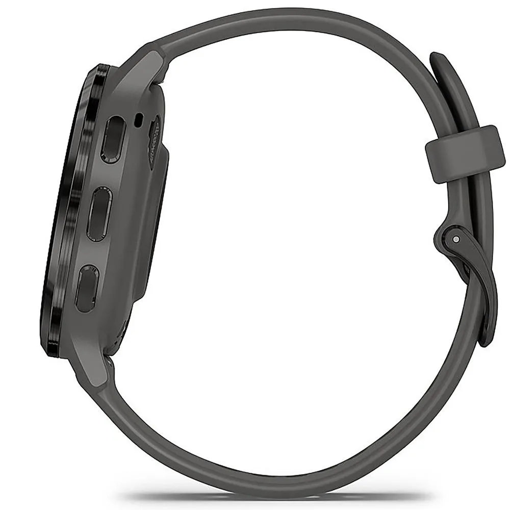 Garmin Venu 3S GPS Smartwatch Steel with Gray Case 41mm   2 Year Warranty Bundle