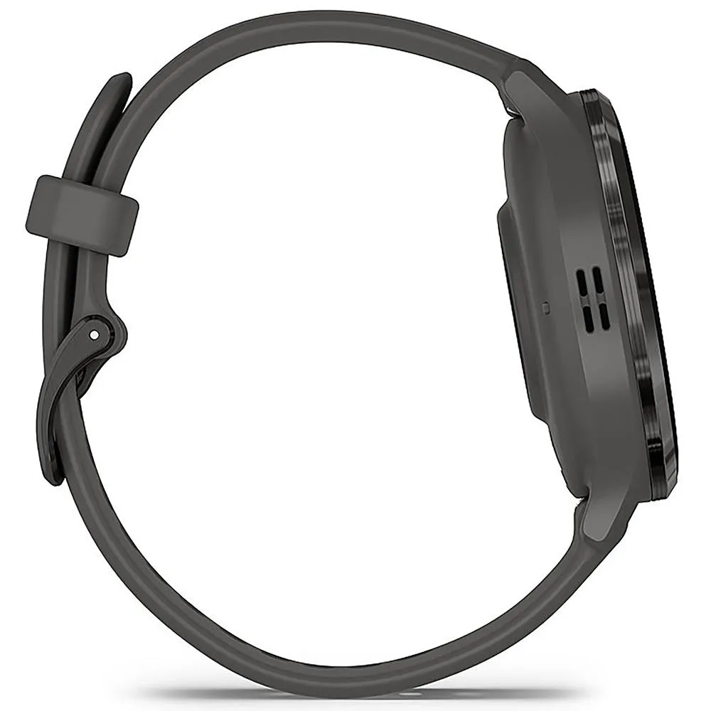 Garmin Venu 3S GPS Smartwatch Steel with Gray Case 41mm   2 Year Warranty Bundle