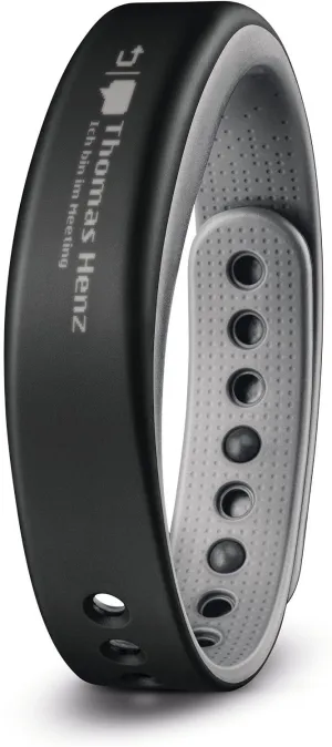 Garmin Watch Vivosmart Slate HRM Bundle Large