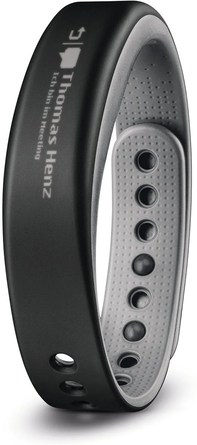 Garmin Watch Vivosmart Slate HRM Bundle Large
