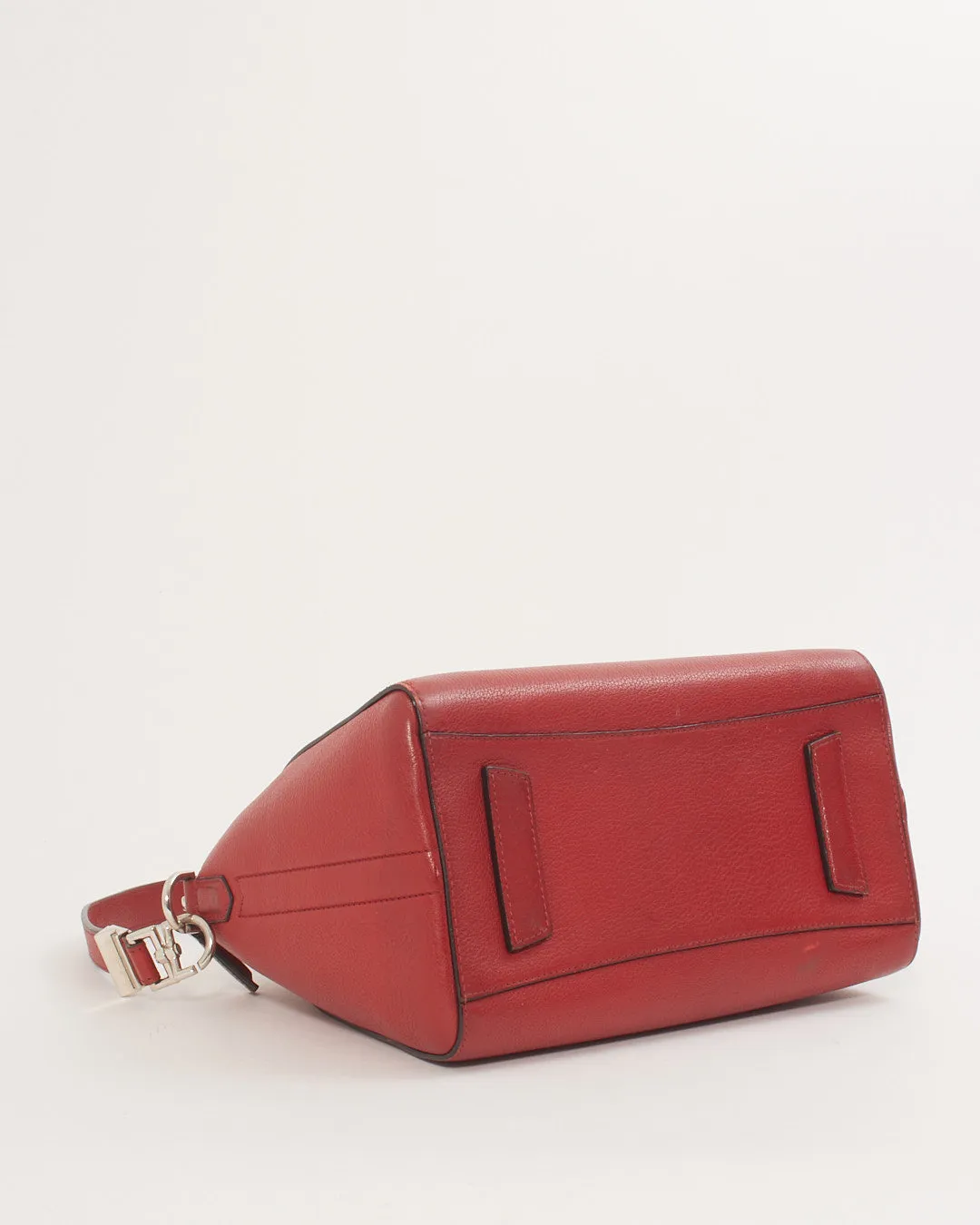Givenchy Red Pebbled Leather Medium Antigona Bag