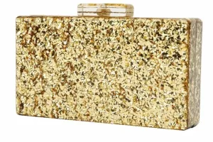 Glitter Gold Clutch