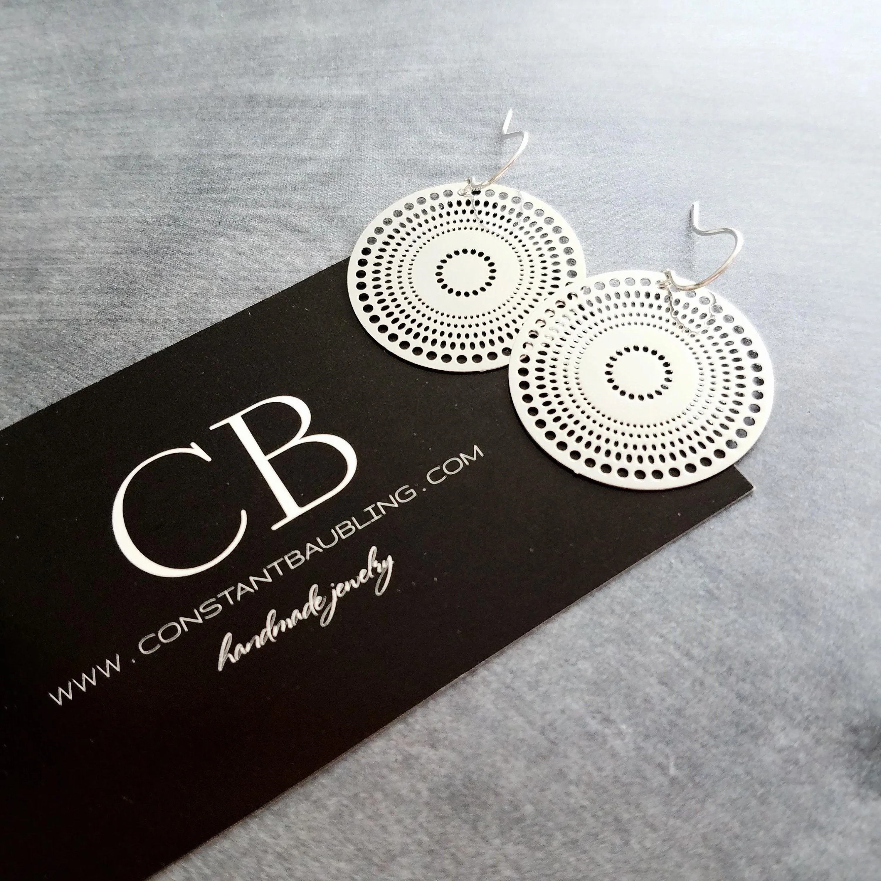 Gold Disk Earrings, dotted circle earrings, small round earring, mandala earring, gold coin earrings, punched dots 1 in small thin gold disc
