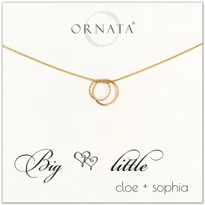 Gold Filled “Big Little" Necklace | Sisters