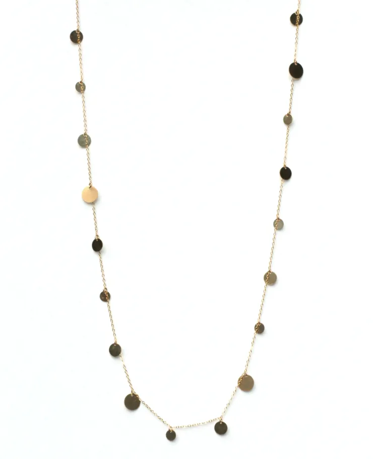 Gold Multi Disc Necklace