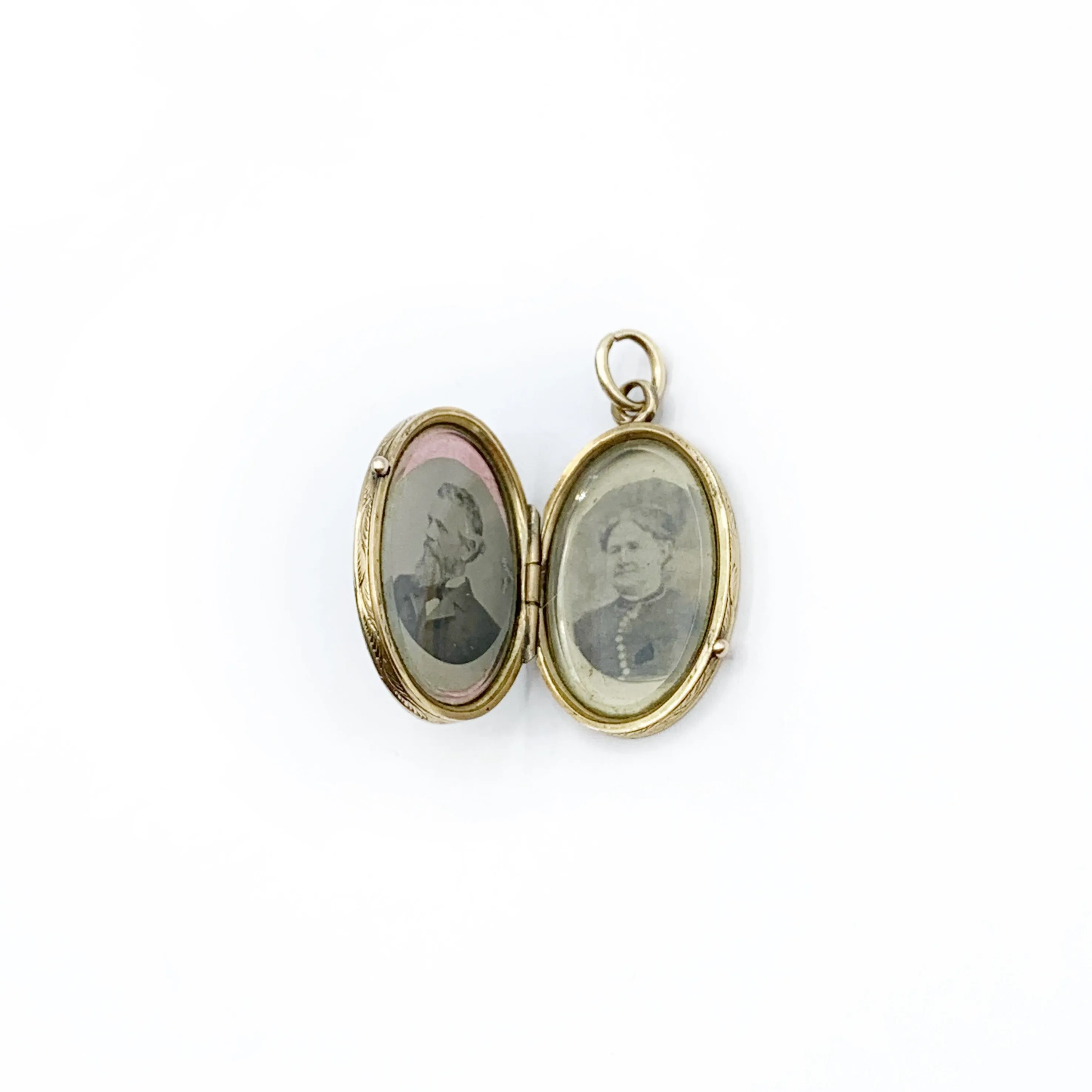 Golden Flowery Locket