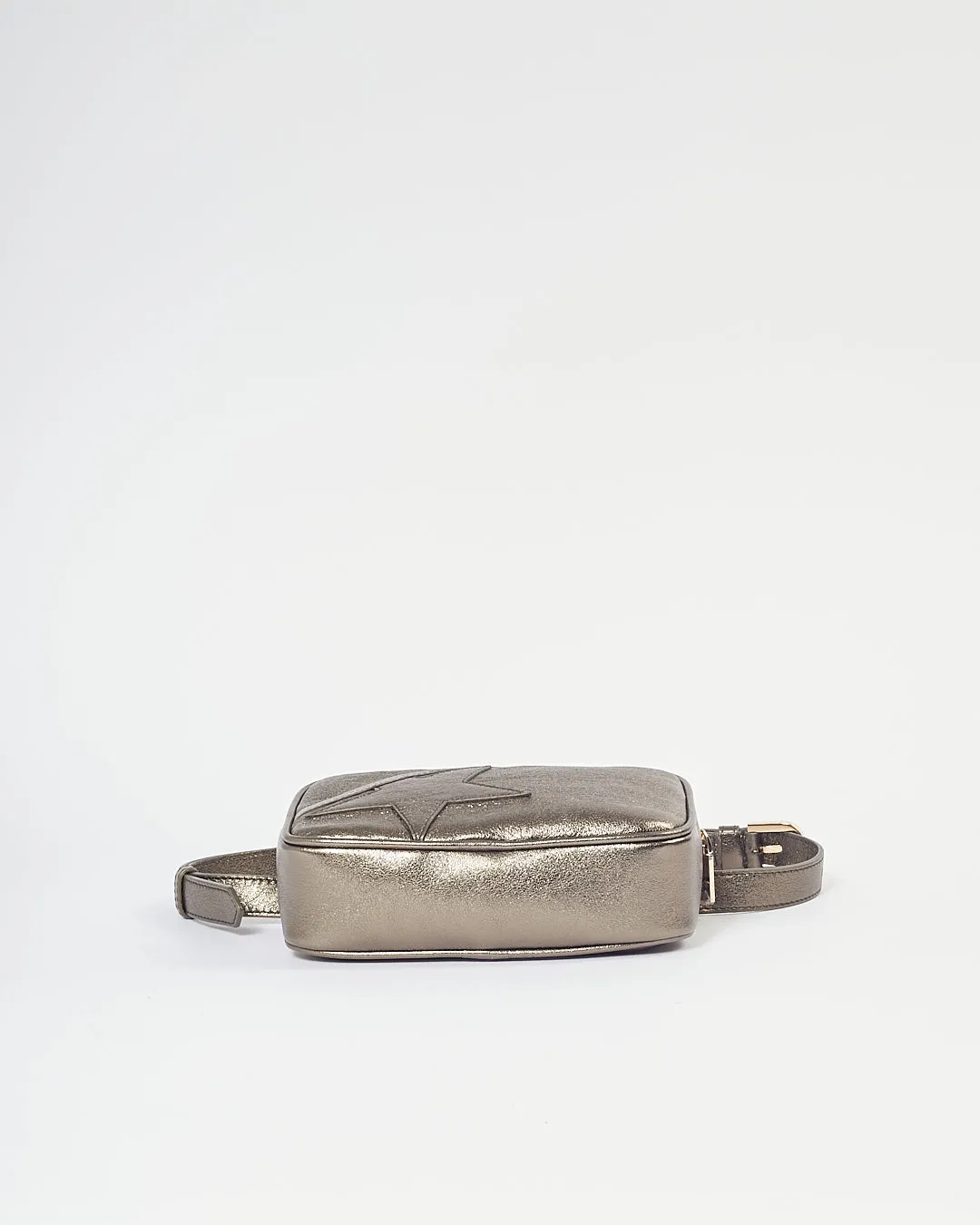 Golden Goose Metallic Leather Belt Bag
