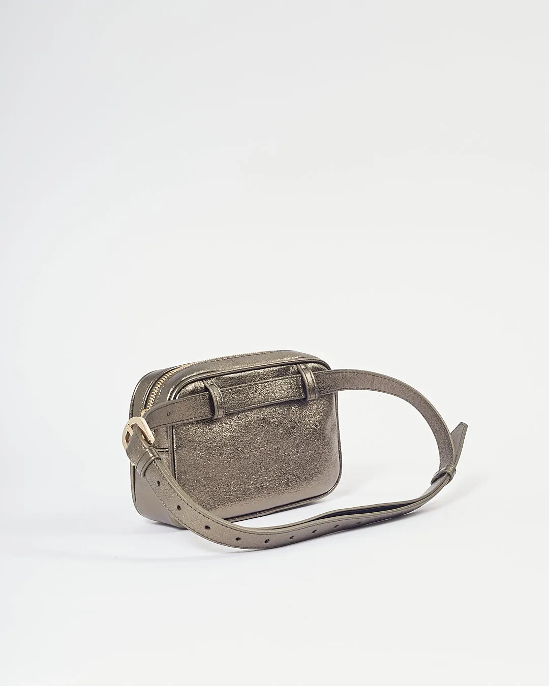 Golden Goose Metallic Leather Belt Bag