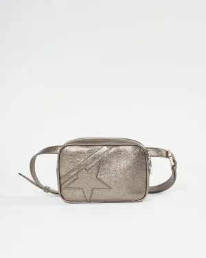 Golden Goose Metallic Leather Belt Bag