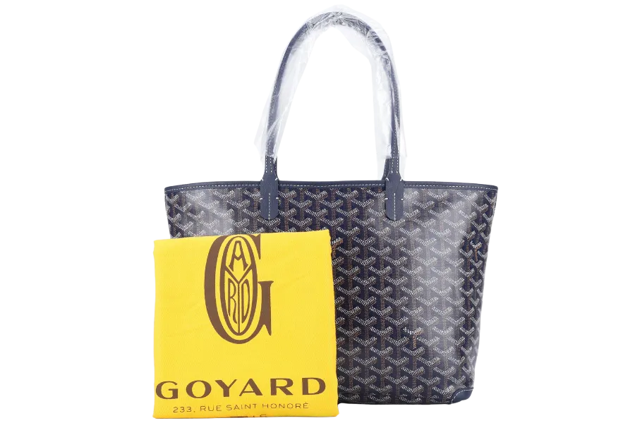 GOYARD ARTOIS PM BAG NAVY BLUE COLOR WITH DUST COVER