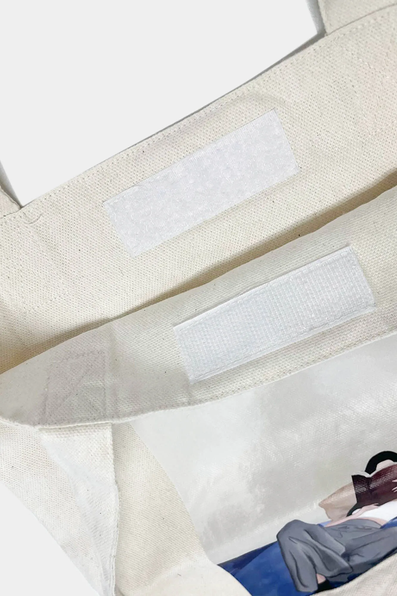 Graphic Print Canvas Tote Bag