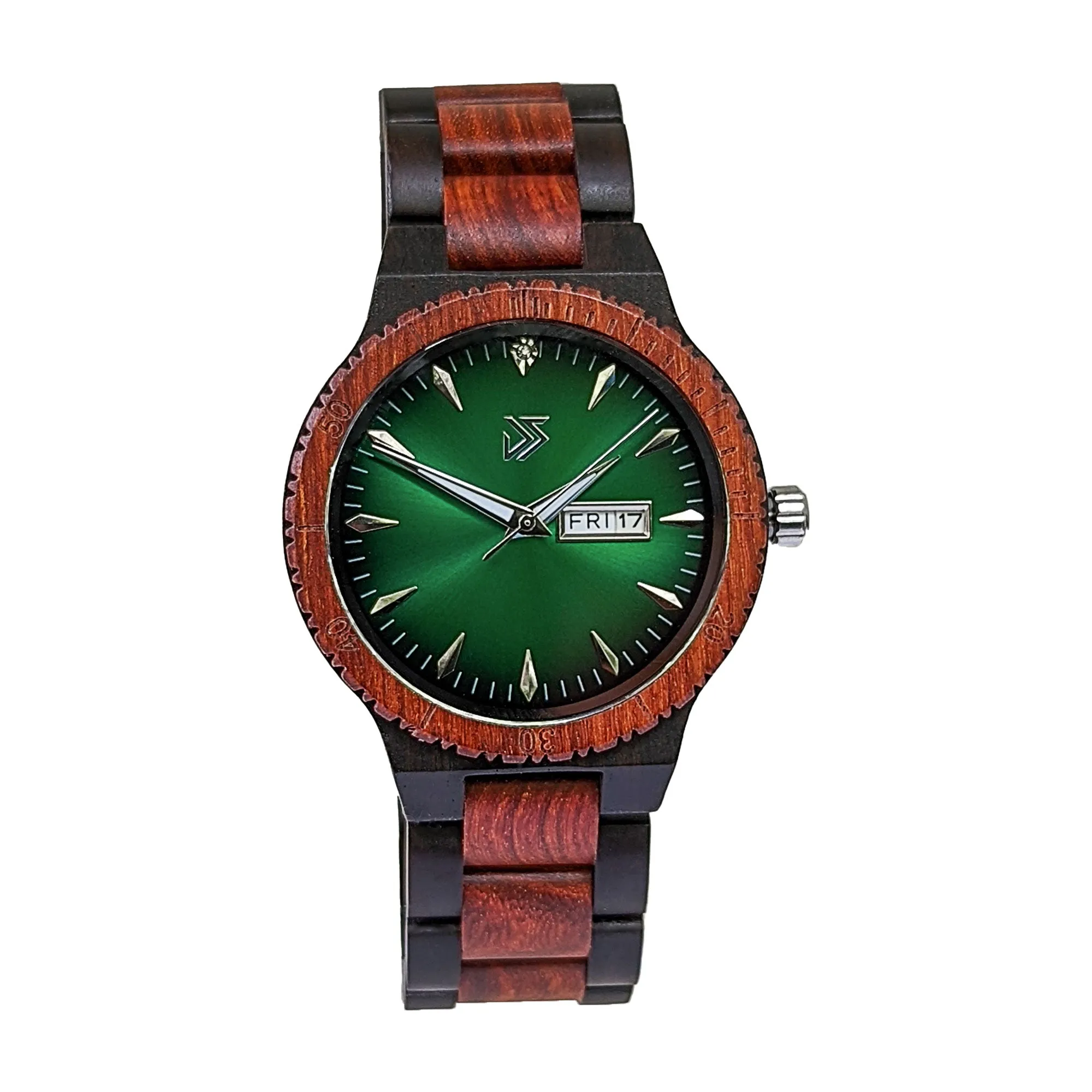 Groomsmen Set of 10 Wooden Watch Red | Justo
