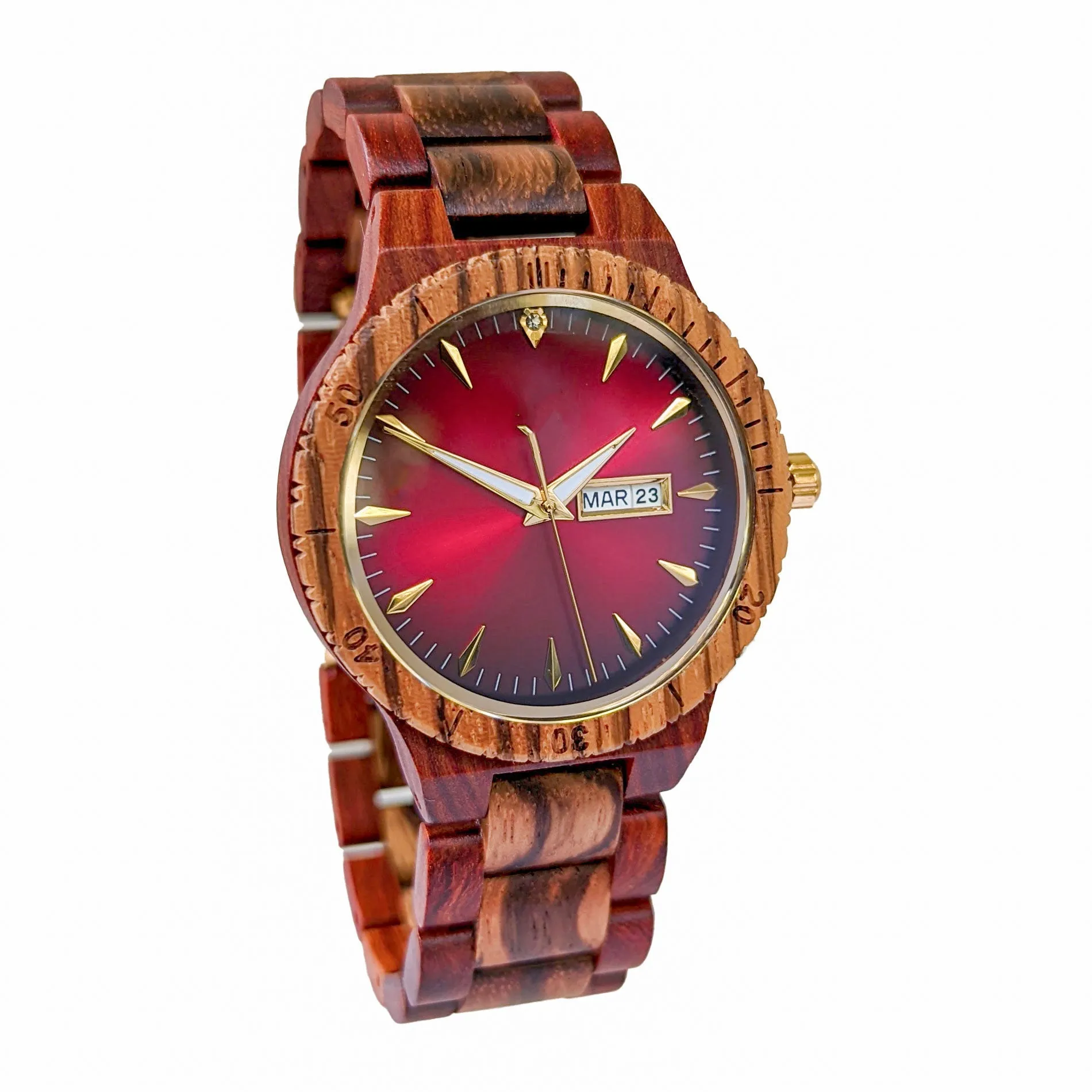 Groomsmen Set of 12  Wooden Watch Zebra | Justo