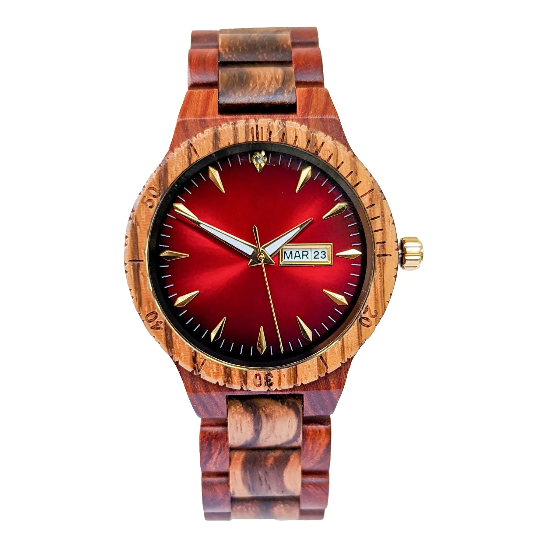 Groomsmen Set of 12  Wooden Watch Zebra | Justo