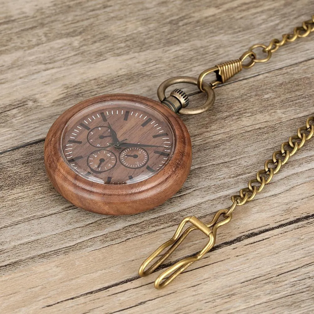 Groomsmen Set of 5 Wooden Pocket Watch | Perfecto