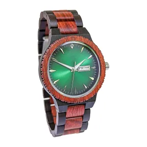 Groomsmen Set of 7 Wooden Watch Red | Justo