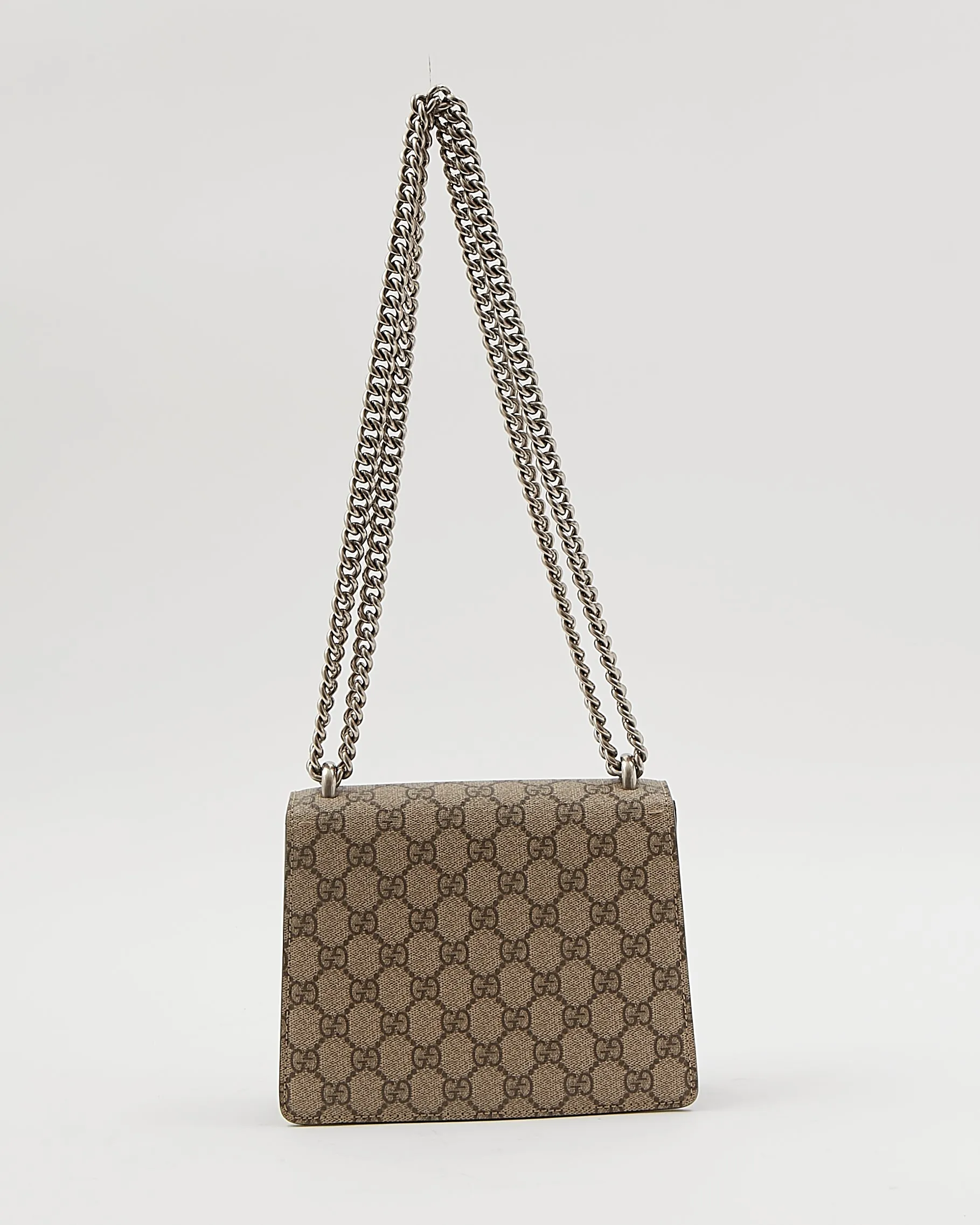 Gucci Beige/Black GG Supreme Mini Dionysus Chain Bag