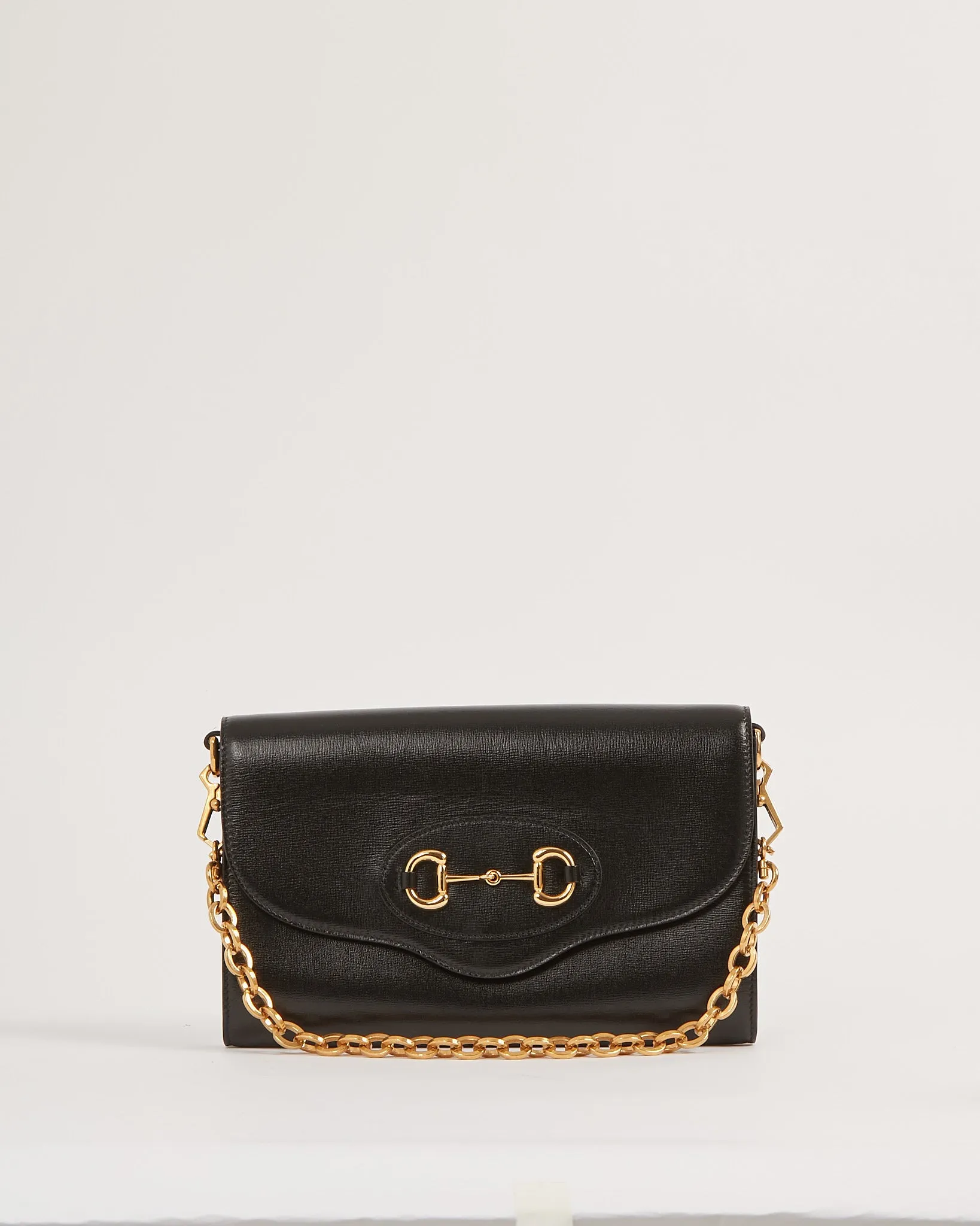 Gucci Black Leather 1955 Horsebit Small Crossbody Bag