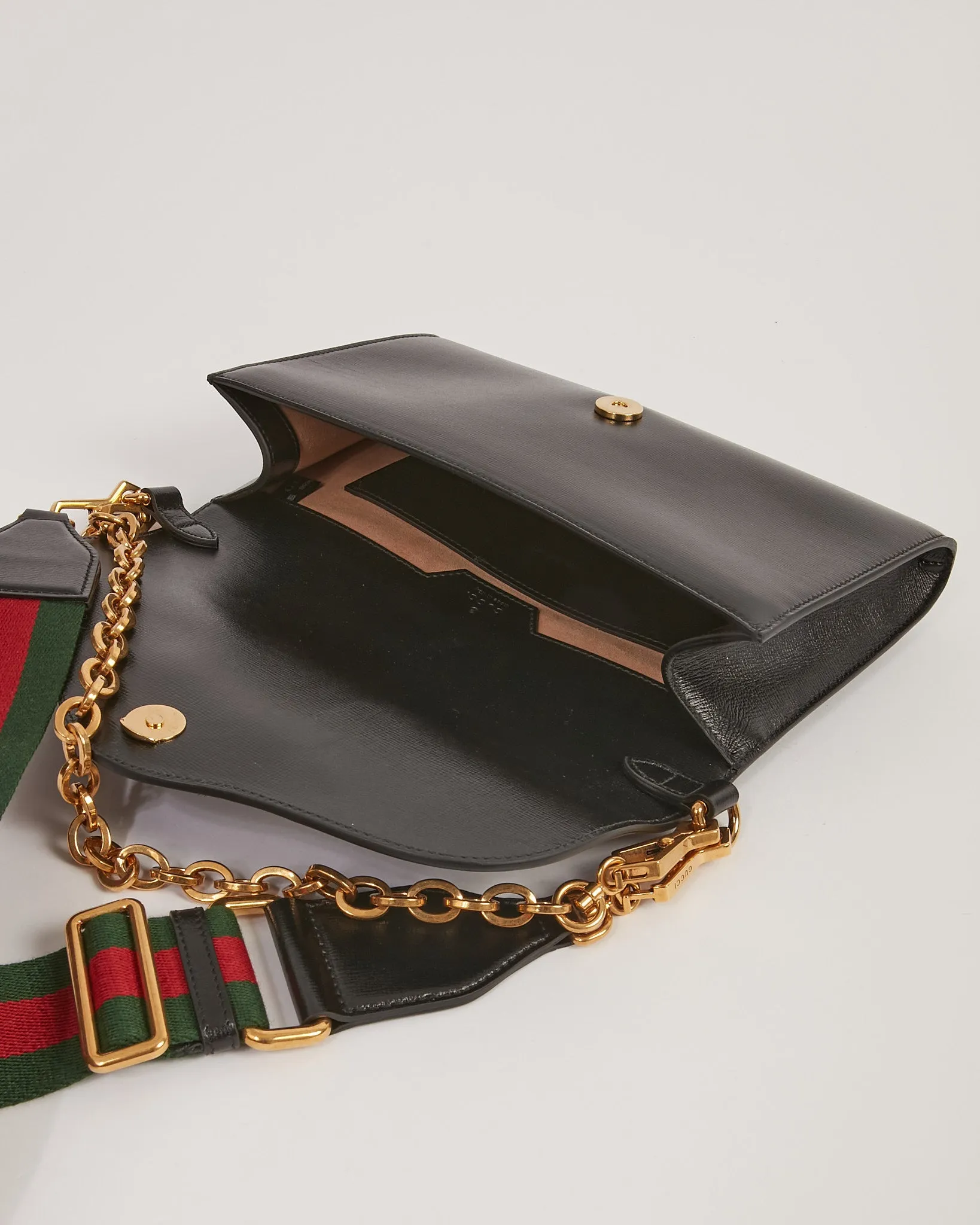Gucci Black Leather 1955 Horsebit Small Crossbody Bag