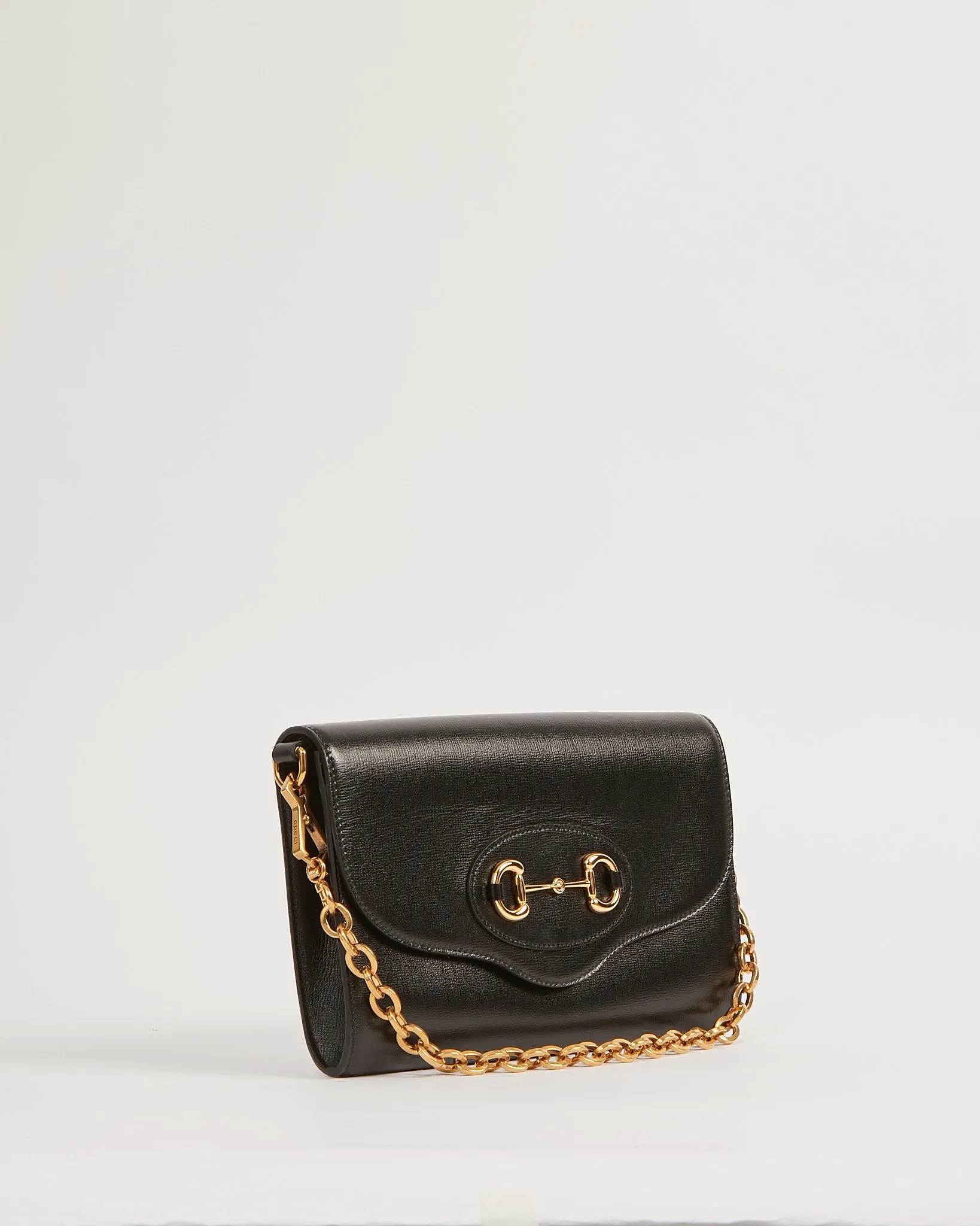 Gucci Black Leather 1955 Horsebit Small Crossbody Bag