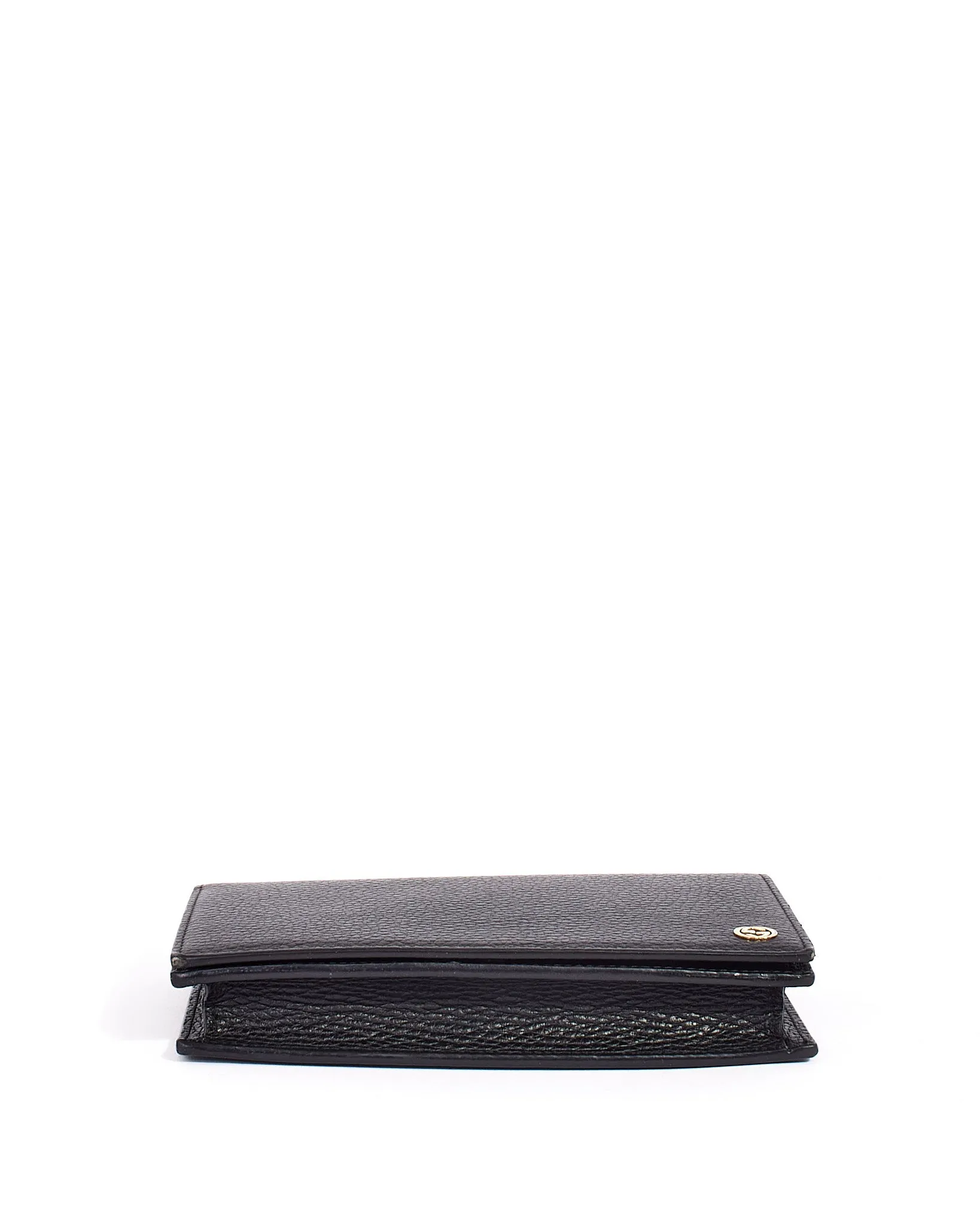 Gucci Black Leather Betty Wallet on Chain